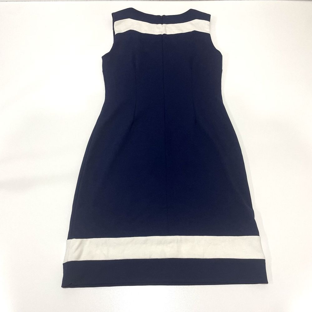 Lilly Pulitzer Dress Women’s XS‎ Navy Blue White Allaire A-Line Sleeveless